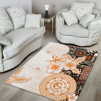 Fiji Area Rug Masi Tapa Pattern Brown LT05 - Polynesian Pride