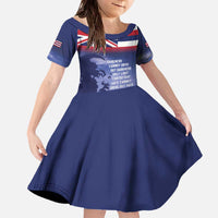 Hawaii MLK Day Family Matching Off The Shoulder Long Sleeve Dress and Hawaiian Shirt LT05 Daughter's Dress Blue - Polynesian Pride