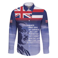 Hawaii MLK Day Family Matching Off Shoulder Short Dress and Hawaiian Shirt