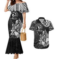 Guam MLK Day Couples Matching Mermaid Dress and Hawaiian Shirt The Legacy Of MLK LT05 Black - Polynesian Pride