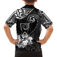 Guam MLK Day Family Matching Off The Shoulder Long Sleeve Dress and Hawaiian Shirt The Legacy Of MLK LT05 - Polynesian Pride
