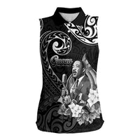 Guam MLK Day Women Sleeveless Polo Shirt The Legacy Of MLK LT05 Female Black - Polynesian Pride