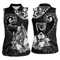 Guam MLK Day Women Sleeveless Polo Shirt The Legacy Of MLK LT05 - Polynesian Pride