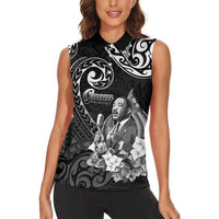 Guam MLK Day Women Sleeveless Polo Shirt The Legacy Of MLK LT05 - Polynesian Pride