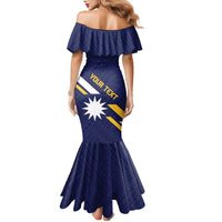 Personalised Happy Nauru Independence Day Family Matching Mermaid Dress and Hawaiian Shirt Polynesian Pattern LT05 - Polynesian Pride