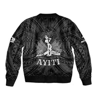 Haiti 1804 Bomber Jacket Polynesian Silver Neg Maron