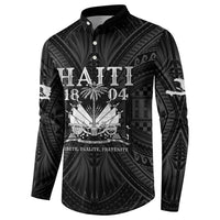 Haiti 1804 Button Sweatshirt Polynesian Silver Neg Maron