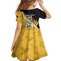 Custom New Zealand Wellington Cricket Family Matching Short Sleeve Bodycon Dress and Hawaiian Shirt With Maori Pattern LT05 - Polynesian Pride