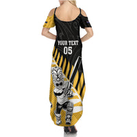 Custom New Zealand Wellington Cricket Family Matching Summer Maxi Dress and Hawaiian Shirt With Maori Pattern LT05 - Polynesian Pride