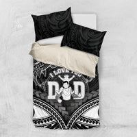 Happy Father's Day Bedding Set I Love You Dad Polynesian Style