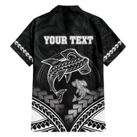 Personalised Happy Father's Day Family Matching Summer Maxi Dress and Hawaiian Shirt I Love You Dad Polynesian Style LT05 - Polynesian Pride