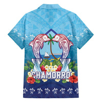 Guam Chamorro Family Matching Tank Maxi Dress and Hawaiian Shirt Tribal Latte Stone With Dolphins Blue LT05 - Polynesian Pride