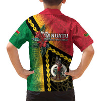Happy Vanuatu Constitution Day Family Matching Summer Maxi Dress and Hawaiian Shirt Flag Style With Sand Drawing Pattern LT05 - Polynesian Pride