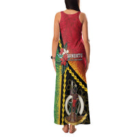 Happy Vanuatu Constitution Day Family Matching Tank Maxi Dress and Hawaiian Shirt Flag Style With Sand Drawing Pattern LT05 - Polynesian Pride