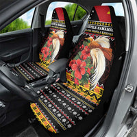 Papua New Guinea Christmas Car Seat Cover Bird Of Paradise Hamamas Krismas LT05 - Polynesian Pride
