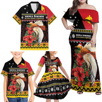 Papua New Guinea Christmas Family Matching Off Shoulder Maxi Dress and Hawaiian Shirt Bird Of Paradise Hamamas Krismas LT05 - Polynesian Pride