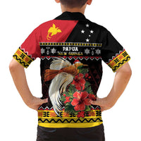 Papua New Guinea Christmas Family Matching Summer Maxi Dress and Hawaiian Shirt Bird Of Paradise Hamamas Krismas LT05 - Polynesian Pride