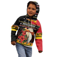 Papua New Guinea Christmas Kid Hoodie Bird Of Paradise Hamamas Krismas LT05 - Polynesian Pride