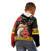 Papua New Guinea Christmas Kid Hoodie Bird Of Paradise Hamamas Krismas LT05 - Polynesian Pride