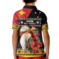 Papua New Guinea Christmas Kid Polo Shirt Bird Of Paradise Hamamas Krismas LT05 - Polynesian Pride
