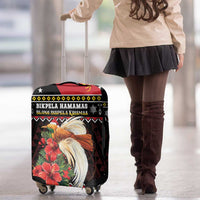 Papua New Guinea Christmas Luggage Cover Bird Of Paradise Hamamas Krismas LT05 - Polynesian Pride