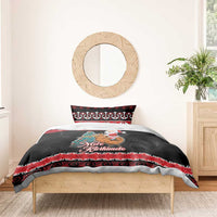 New Zealand Christmas Bedding Set Funny Santa Riding Kiwi Meri Kirihimete LT05 - Polynesian Pride