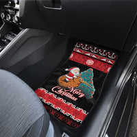 New Zealand Christmas Car Mats Funny Santa Riding Kiwi Meri Kirihimete LT05 - Polynesian Pride