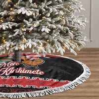 New Zealand Christmas Tree Skirt Funny Santa Riding Kiwi Meri Kirihimete LT05 - Polynesian Pride