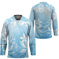 Tiare Tahiti Hockey Jersey Blue Polynesia Motifs - Polynesian Pride