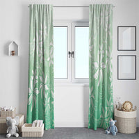 Tiare Tahiti Window Curtain Matcha Polynesia Motifs - Polynesian Pride