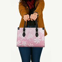 Tiare Tahiti Leather Bag Pink Polynesia Motifs - Polynesian Pride