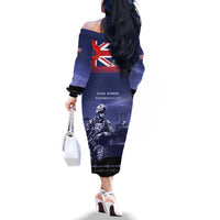 Hawaii Pearl Harbor Remembrance Day Family Matching Off The Shoulder Long Sleeve Dress and Hawaiian Shirt Flag Style LT05 - Polynesian Pride