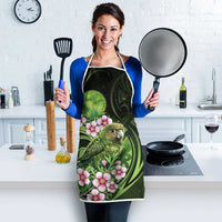 New Zealand Aotearoa Kakapo Apron Maori Pattern With Manuka Galaxy Style - Polynesian Pride