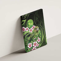 New Zealand Aotearoa Kakapo Canvas Wall Art Maori Pattern With Manuka Galaxy Style - Polynesian Pride