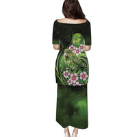 New Zealand Aotearoa Kakapo Family Matching Puletasi and Hawaiian Shirt Maori Pattern With Manuka Galaxy Style LT05 - Polynesian Pride