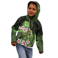 New Zealand Aotearoa Kakapo Kid Hoodie Maori Pattern With Manuka Galaxy Style - Polynesian Pride