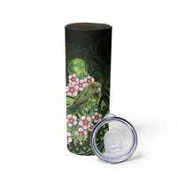 New Zealand Aotearoa Kakapo Skinny Tumbler Maori Pattern With Manuka Galaxy Style LT05 - Polynesian Pride