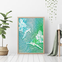 Couple Sea Turtle One Love One Heart Canvas Wall Art LT05 - Polynesian Pride