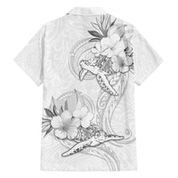 Polynesia Sea Turtle Couple Family Matching Puletasi Dress and Hawaiian Shirt Happy Valentine Day White LT05 - Polynesian Pride
