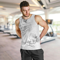 Polynesia Sea Turtle Couple Men Tank Top Happy Valentine Day White LT05 White - Polynesian Pride