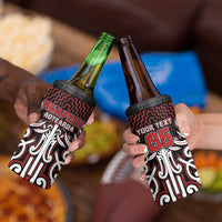 Custom Aotearoa Ngapuhi 4 in 1 Can Cooler Tumbler Maori Tribal Pattern Mix Poutama