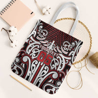 Custom Aotearoa Ngapuhi Tote Bag Maori Tribal Pattern Mix Poutama