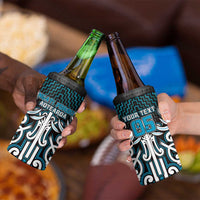 Custom Aotearoa Ngati Porou 4 in 1 Can Cooler Tumbler Maori Tribal Pattern Mix Poutama LT05 - Polynesian Pride
