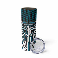 Custom Aotearoa Ngati Porou Skinny Tumbler Maori Tribal Pattern Mix Poutama LT05 - Polynesian Pride