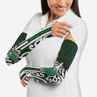 Custom Aotearoa Ngai Tahu Arm Sleeves Maori Tribal Pattern Mix Poutama