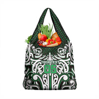 Custom Aotearoa Ngai Tahu Grocery Bag Maori Tribal Pattern Mix Poutama