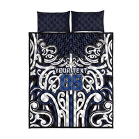Custom Aotearoa Ngati Tuwharetoa Quilt Bed Set Maori Tribal Pattern Mix Poutama