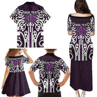 Custom Aotearoa Rangitane Family Matching Puletasi and Hawaiian Shirt Maori Tribal Pattern Mix Poutama LT05 - Polynesian Pride