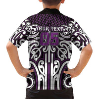 Custom Aotearoa Rangitane Family Matching Summer Maxi Dress and Hawaiian Shirt Maori Tribal Pattern Mix Poutama LT05 - Polynesian Pride