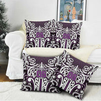 Custom Aotearoa Rangitane Pillow Cover Maori Tribal Pattern Mix Poutama